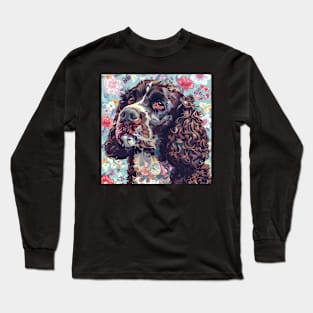 Retro American Water Spaniel: Pastel Pup Revival Long Sleeve T-Shirt